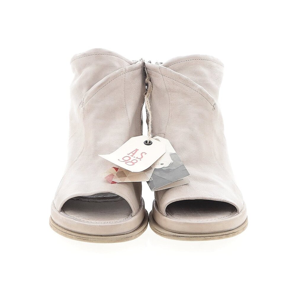 A.S. 98 Piel Sandal Bootie Bandal Size 41 Womens 10 Bone Color NWT - Picture 2 of 3